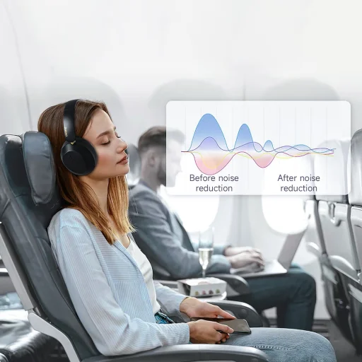 Dudao X22 Max Vezeték nélküli On-Ear Bluetooth Fejhallgató ANC-vel - Fekete - 5