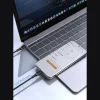 Dudao L25C USB-C - USB-C szilikon kábel 60W 1m - Fehér thumbnail