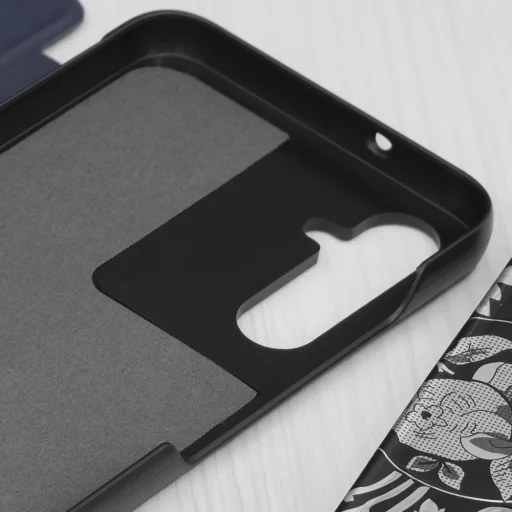  Samsung Galaxy S25 FE Techsuit eFold Series - Sötétkék tok - 3