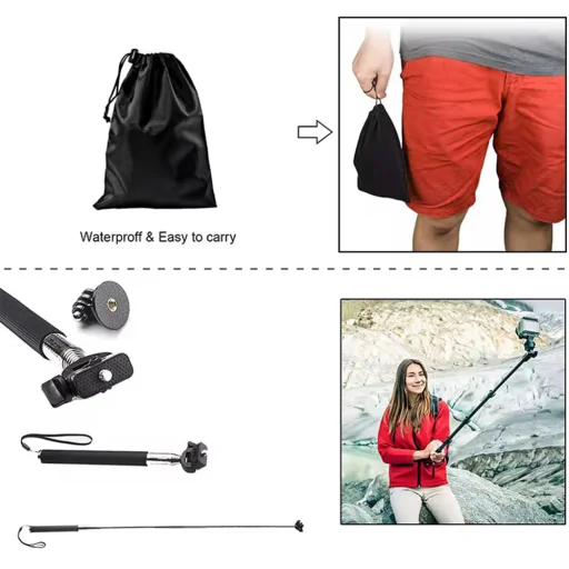  GoPro Action Camera Fekete Techsuit - Accessory Kit CamQuest 15in1 (SA15) - 6