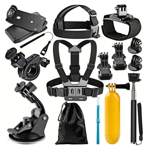  GoPro Action Camera Fekete Techsuit - Accessory Kit CamQuest 15in1 (SA15) - 1