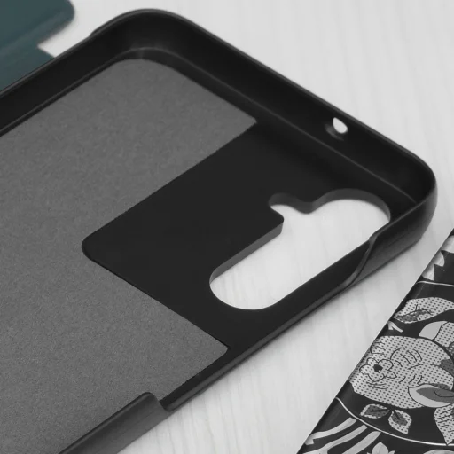  Samsung Galaxy S25 FE Techsuit eFold Series - Sötétzöld tok - 3