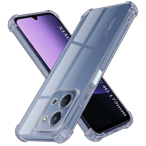  Xiaomi Redmi 15C 4G Smoke Black Techsuit - Shockproof Clear Silicone tok - 1