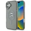 iPhone 16 Plus tok Karl Lagerfeld KLHMP16MHLSKCK fekete kemény tok IML Metal Karl&Choupette Head