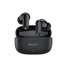 Wireless Earbuds Yesido - Track System Stereo, Mikrofon, Bluetooth 5.4, Fülbe helyezhető kialakítás, 250mAh - Fekete (TWS38)
