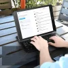 Apple iPad 10.2'' 2019/2020/2021 Infiland Tok Bluetooth Billentyűzettel Fekete thumbnail