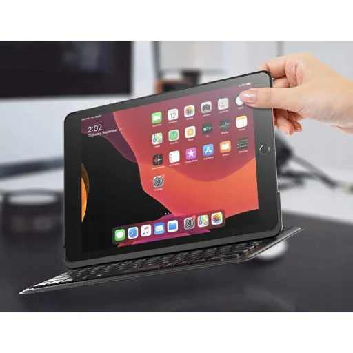 Apple iPad 10.2'' 2019/2020/2021 Infiland Tok Bluetooth Billentyűzettel Fekete - 6