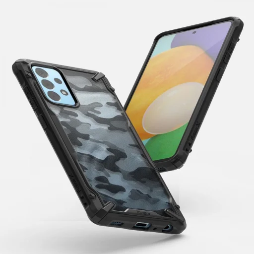 Samsung A52 LITE/5G Ringke Fusion X tok terepmintás fekete (XDSG0047) - 3