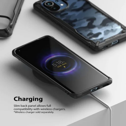 Xiaomi Mi 11 terepmintás tok fekete Ringke Fusion X (XDXI0019) - 8