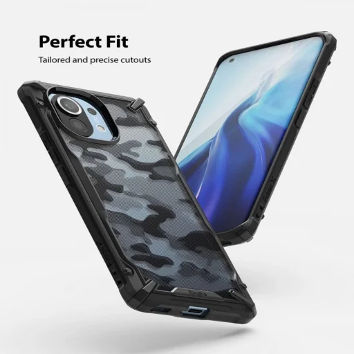 Xiaomi Mi 11 terepmintás tok fekete Ringke Fusion X (XDXI0019) - 5