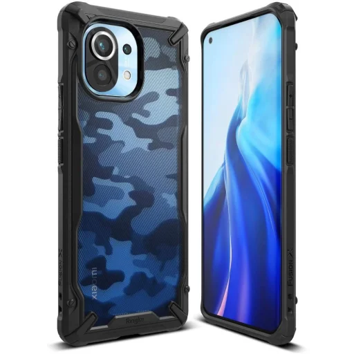 Xiaomi Mi 11 terepmintás tok fekete Ringke Fusion X (XDXI0019) - 1