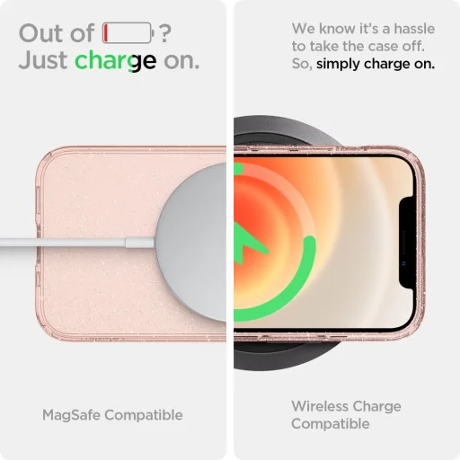 iPhone 12 mini Spigen Liquid Crystal tok Glitter Rose (ACS01742) - 5