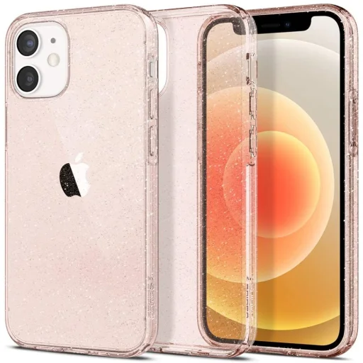iPhone 12 mini Spigen Liquid Crystal tok Glitter Rose (ACS01742) - 1