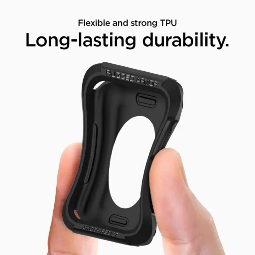 Spigen Rugged Armor puzdro na Apple Watch 3/4/5/6/7/8/SE (38/40/41 mm) čierne, bez remienka (061CS24480) - 6