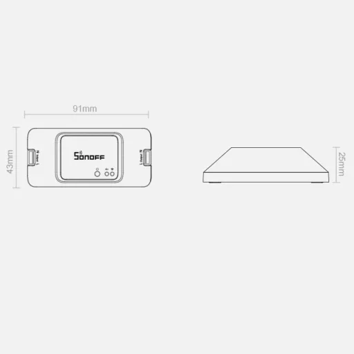 Sonoff RFR3 DIY vezeték nélküli Wi-Fi 433 MHz RF okos kapcsoló (IM190314002) - 6