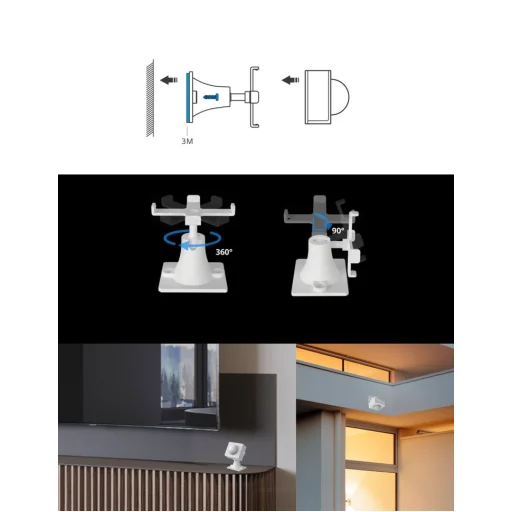 Sonoff Zigbee mozgásérzékelő tartó fehér - 4
