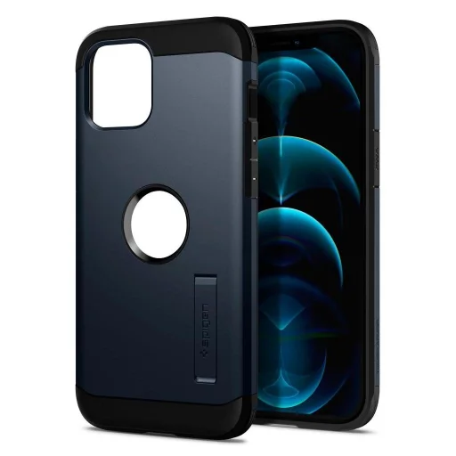 iPhone 12 Pro MAX Spigen Tough Armor tok kihajtható támasszal Metal Slate (ACS02295) - 2