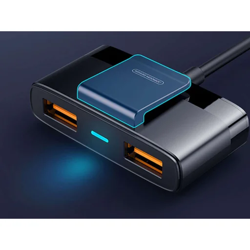 JOYROOM 5xUSB Multi port szivargyújtós autós töltő fekete (JR-CL03) - 8