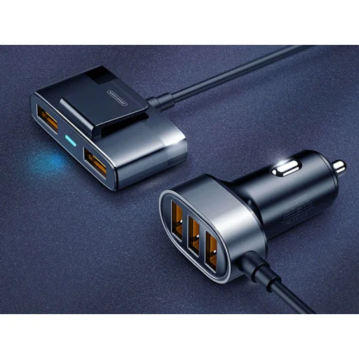 JOYROOM 5xUSB Multi port szivargyújtós autós töltő fekete (JR-CL03) - 10