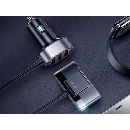 JOYROOM 5xUSB Multi port szivargyújtós autós töltő fekete (JR-CL03) - 4