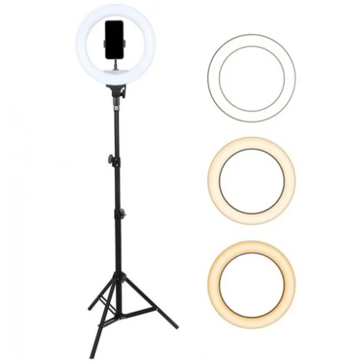 30cm LED körfény, körlámpa, ringlight fekete (JOYROOM JR-ZS228) - 2