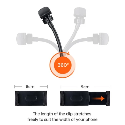 30cm LED körfény, körlámpa, ringlight fekete (JOYROOM JR-ZS228) - 5