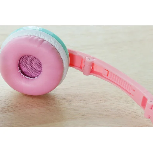 GJBY GJ-04 Extra Bass vezetékes 3.5mm audio jack fejhallgató pink - 9