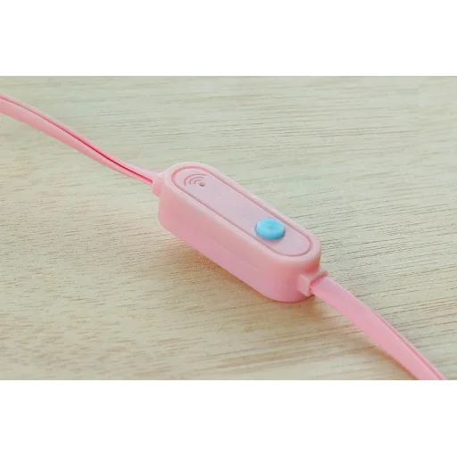 GJBY GJ-04 Extra Bass vezetékes 3.5mm audio jack fejhallgató pink - 6