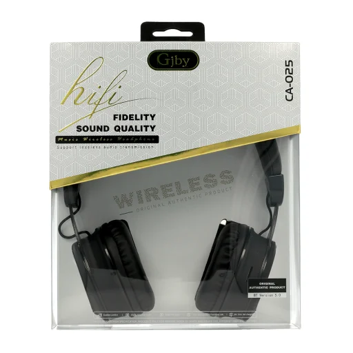 GJBY CA-025 Vezeték nélküli bluetooth fejhallgató fekete - 1