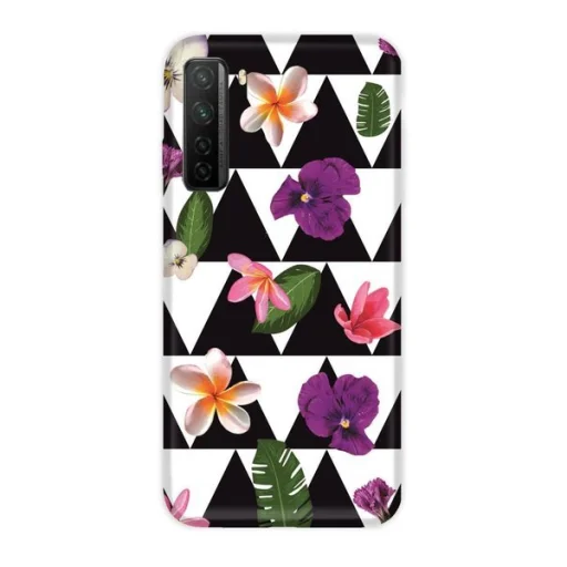 Casegadget virág és háromszög mintás tok HUAWEI P40 LITE 5G - 1