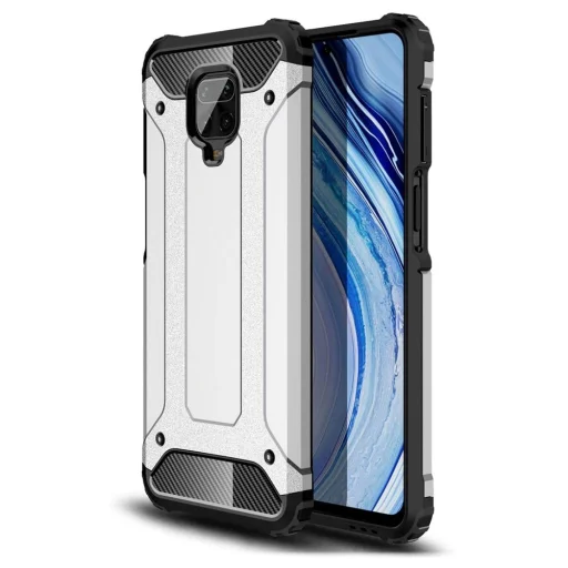 Hybrid Armor tok Xiaomi Redmi Note 9 Pro / Redmi Note 9S ezüst - 1