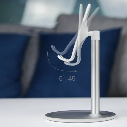 Univerzális teleszkópos asztali telefontartó állvány fekete (K3S) - 7