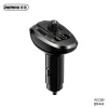 Remax RCC109 Bluetooth FM transmitter + autós töltő 2xUSB 3A + LCD kijelző + AUX + TF kártyaolvasás fekete thumbnail