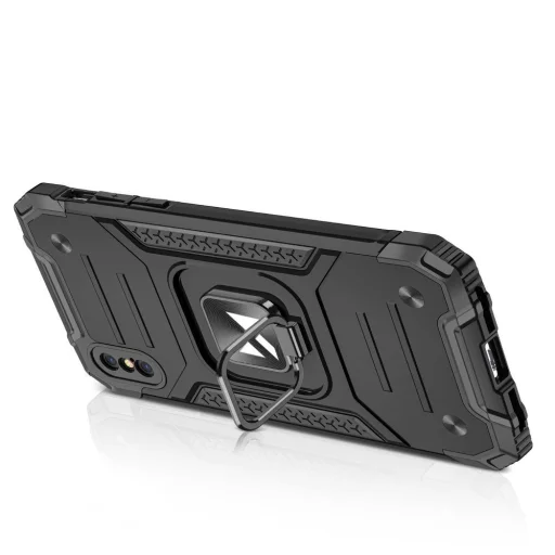iPhone X/XS Wozinsky Ring Armor Case Kickstand telefontok ezüst - 5