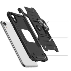iPhone XR Wozinsky Ring Armor Case Kickstand telefontok kék