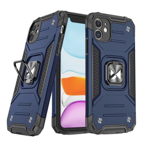 Wozinsky Ring Armor Case Kickstand telefontok iPhone 11 kék - 1