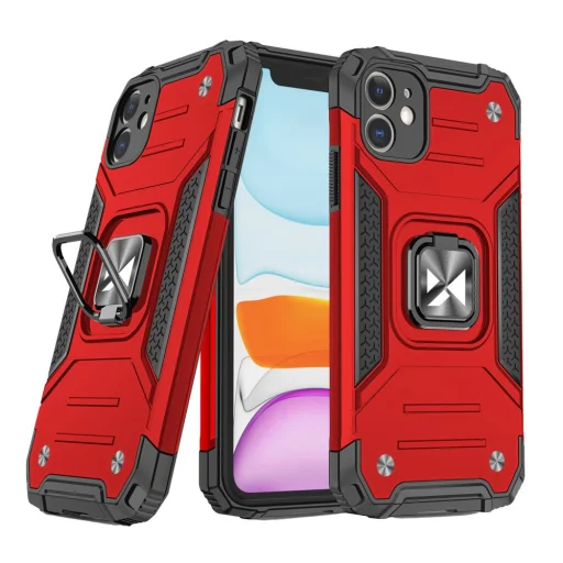 Wozinsky Ring Armor Case Kickstand telefontok iPhone 11 piros - 1