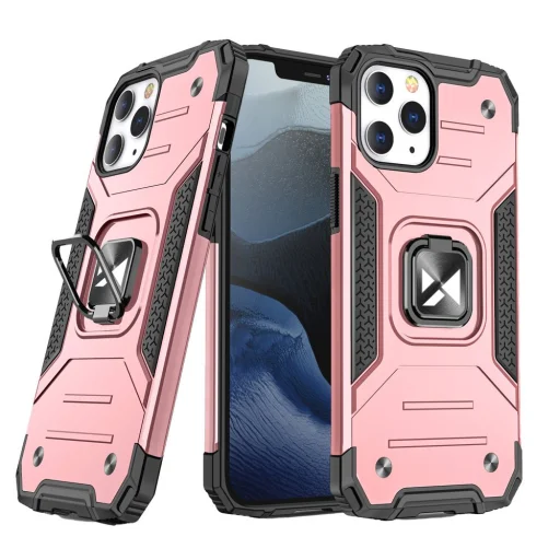 iPhone 12 Pro MAX Wozinsky Ring Armor Case Kickstand telefontok pink - 1