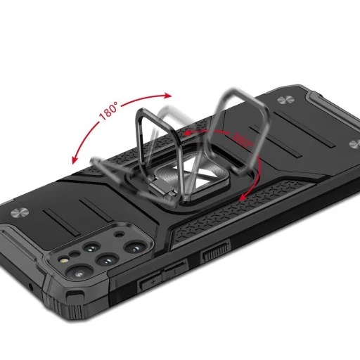  Samsung Galaxy S20+ Plus Wozinsky Ring Armor Case Kickstand telefontok fekete - 4