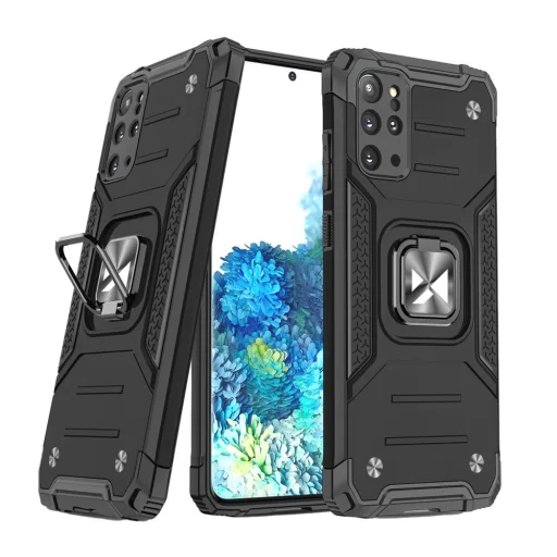  Samsung Galaxy S20+ Plus Wozinsky Ring Armor Case Kickstand telefontok fekete - 1