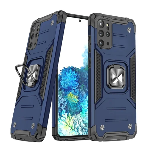 Samsung Galaxy S20+ Plus Wozinsky Ring Armor Case Kickstand telefontok kék - 1