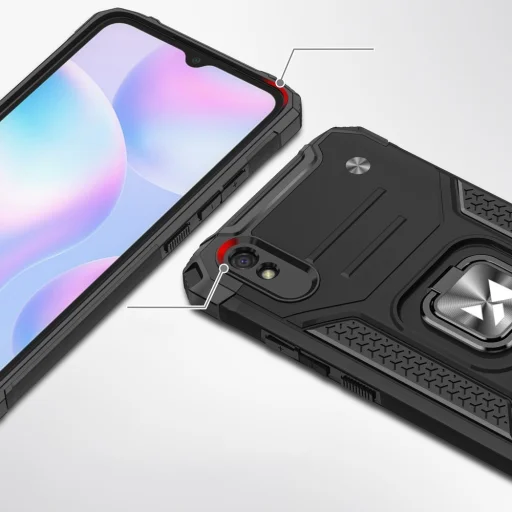 Xiaomi Redmi 9 Wozinsky Ring Armor Case Kickstand telefontok pink - 2