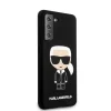 Samsung S21 Karl Lagerfeld Iconic KLHCS21SSLFKBK szilikon tok fekete thumbnail
