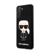 Samsung S21 Karl Lagerfeld Iconic KLHCS21SSLFKBK szilikon tok fekete thumbnail