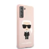Samsung S21+ Plus Karl Lagerfeld Iconic KLHCS21MSLFKPI szilikon tok pink thumbnail