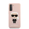 Samsung S21+ Plus Karl Lagerfeld Iconic KLHCS21MSLFKPI szilikon tok pink thumbnail