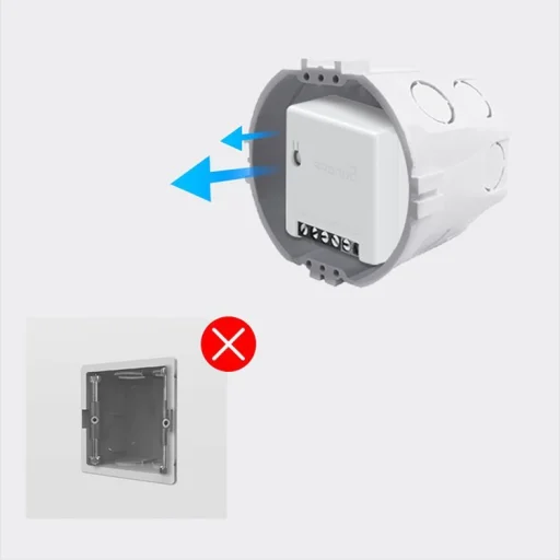 Sonoff MINI Wi-Fi vezeték nélküli okos kapcsoló (kapcsoló dobozba) fehér (M0802010010) - 7