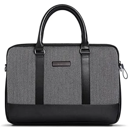 WiWU Bag London Briefcase Laptop táska 15.6'' méretben fekete - 1