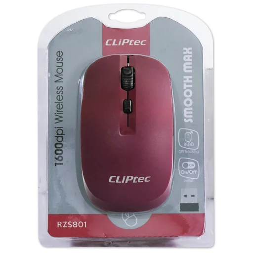 Cliptec Smooth Max RZS801 vezeték nélküli optikai egér 1600DPI lila - 2