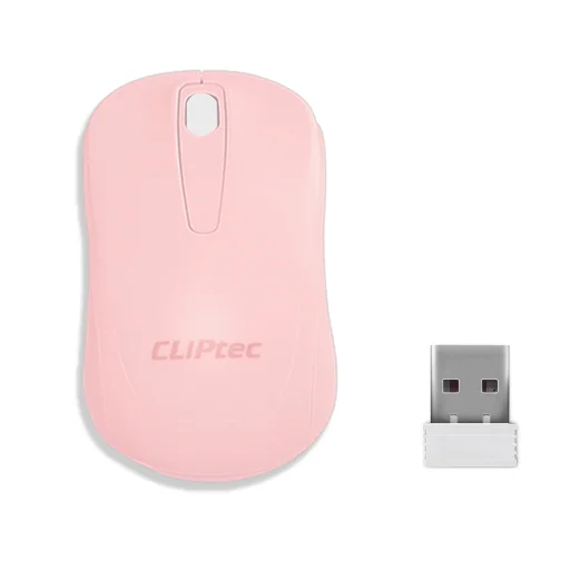 Cliptec Young RZS859 vezeték nélküli optikai egér 1200DPI pink - 1